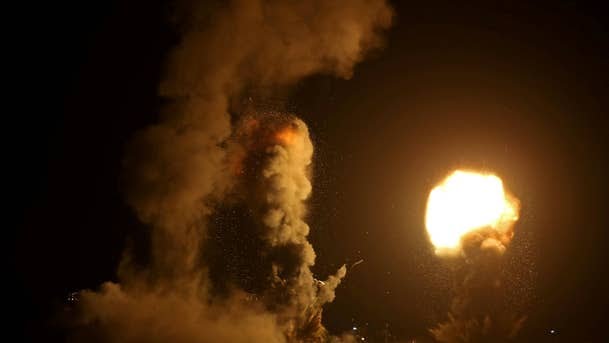 Israel bombs Gaza over Hamas' war alert.