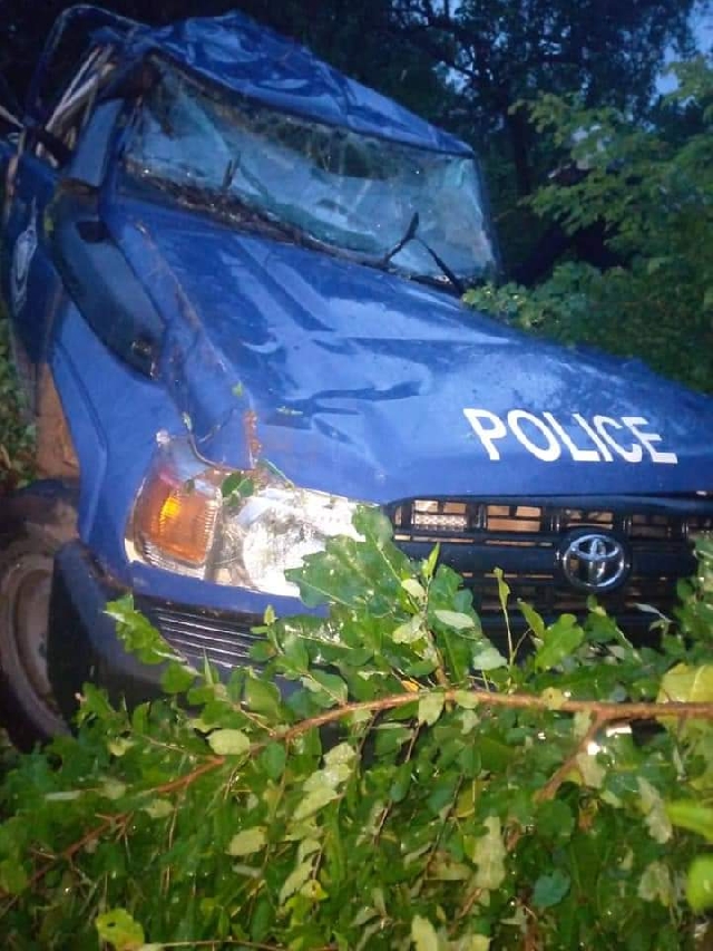 Two police officers died while others sustained injuries in a deadly crash at Tema-Akosombo Highway