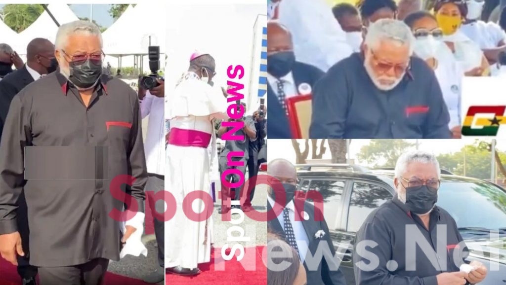 Rawlings tear down as he pays tribute to his late mother at State House