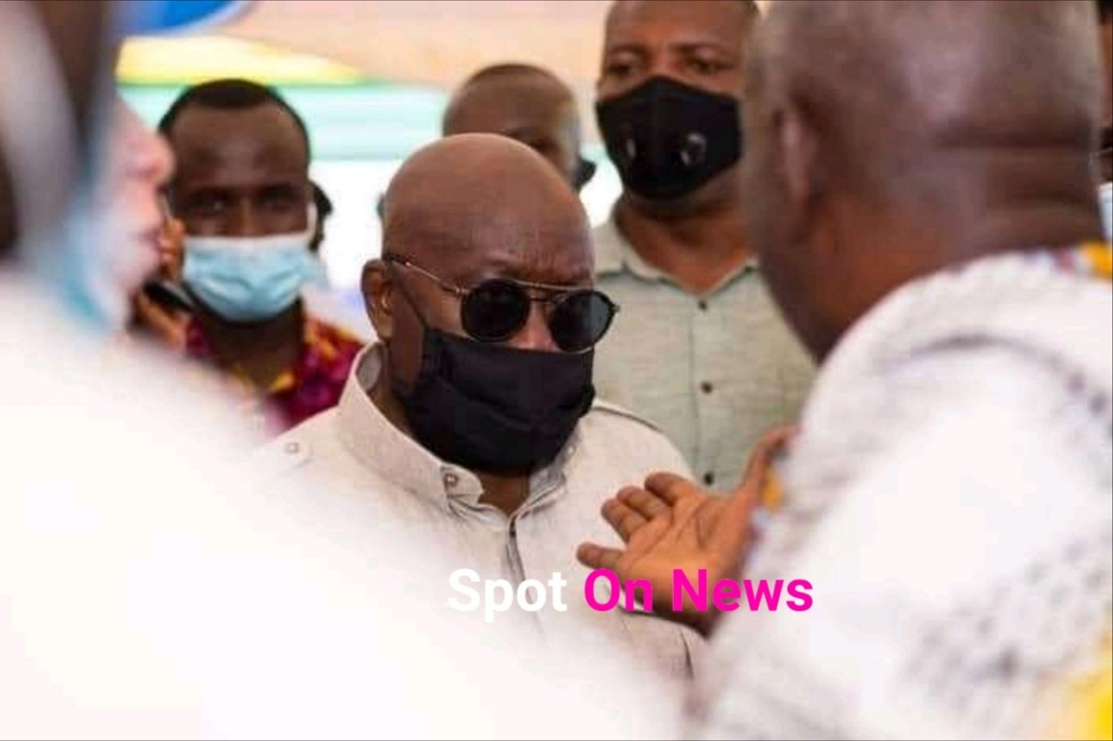 Chief of Kpone sacks President Akufo-Addo during a sod cutting of 40-bed Kpone Hospital