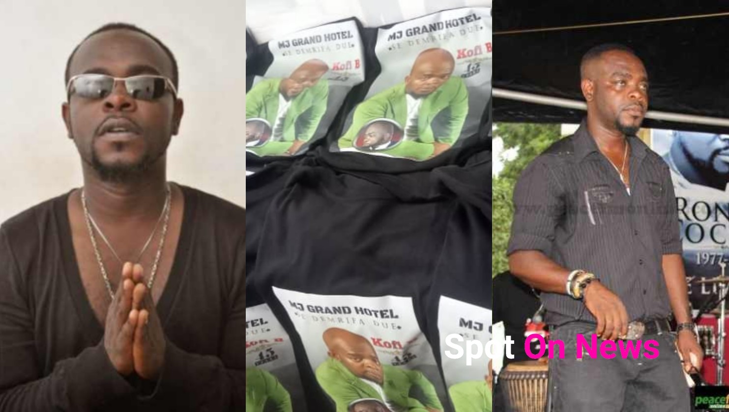 MJ Grand Hotel launches branded Kofi B T-Shirts ahead of the funeral rite despite family warnings MJ Grand Hotel launches branded Kofi B T-Shirts ahead of the funeral rite despite family warnings