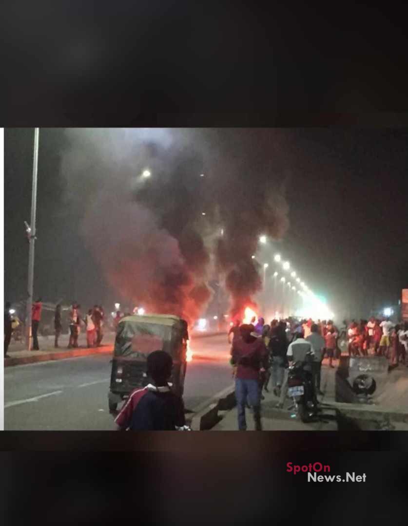 NDC members in Bolgatanga protest against EC's result NDC members in Bolgatanga protest against EC's result