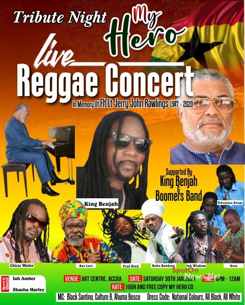 MUSIGA organises 'My Hero Reggae Concert' tonight to honour Rawlings