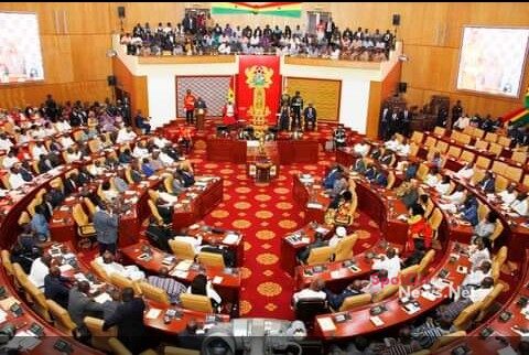 'Drama' in Parliament: NPP MPs forced to occupy minority side of parliament