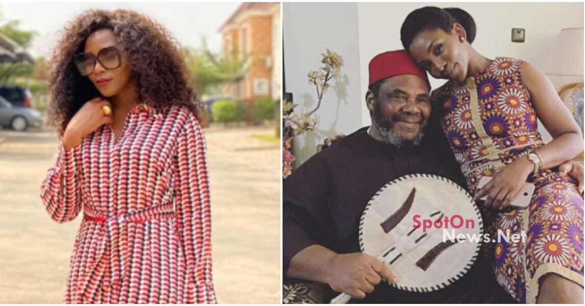 Genevieve Nnaji celebrates veteran actor, Pete Edochie as he turns 74