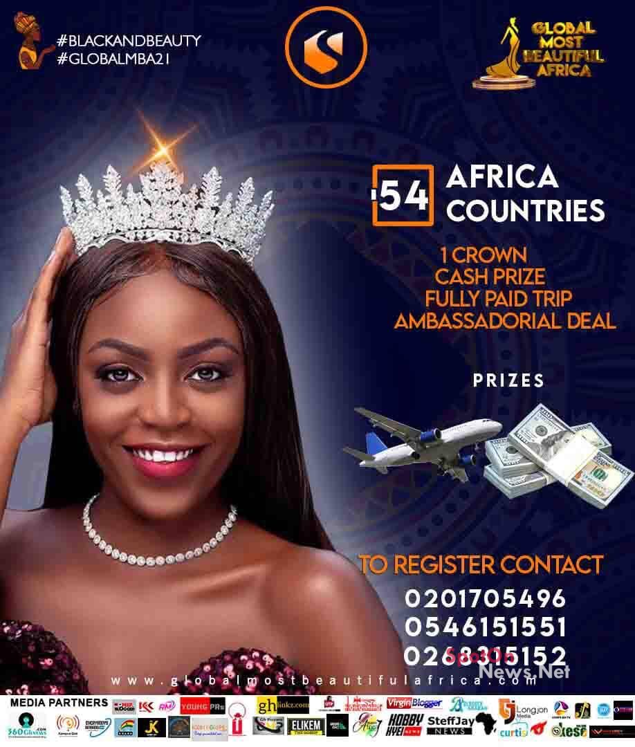 'Global Most Beautiful Africa' pageant registration opens for African ladies between 18 and 28 years 'Global Most Beautiful Africa' pageant registration opens for African ladies