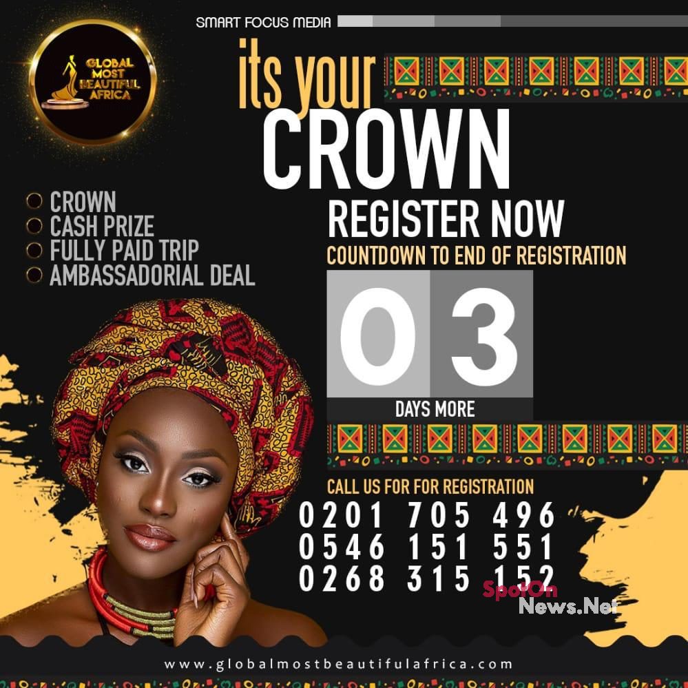 Global Most Beautiful Africa to close registration on Tuesday May 18