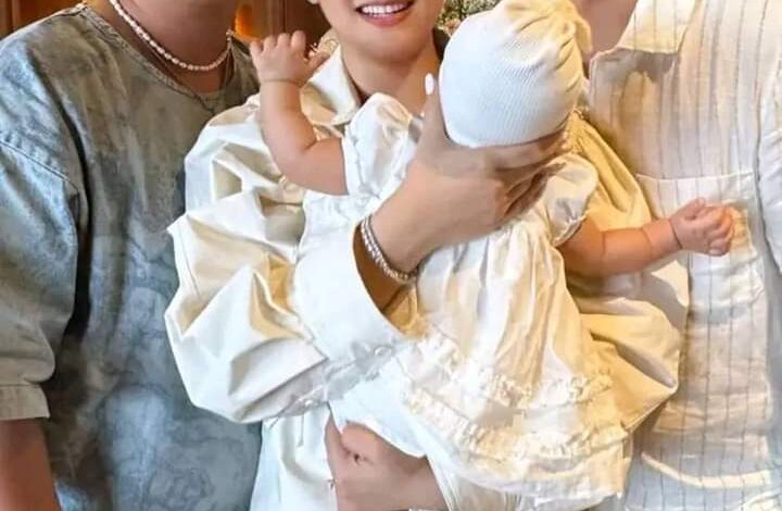 Maja Salvador held a baptismal ceremony for Baby Maria Maja Salvador